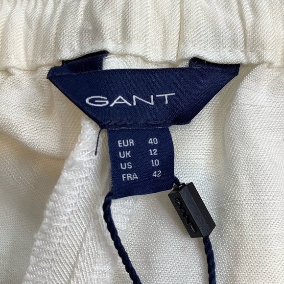 GANT Linen Blend Wide Leg Pants Size 10 - Picture 7 of 11